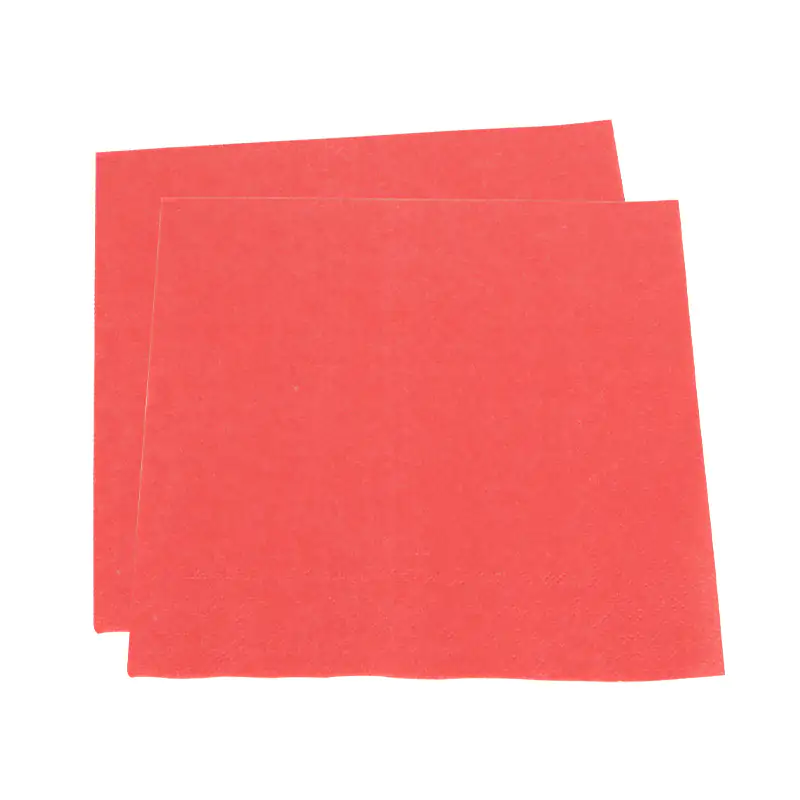 Pastel Red Paper Napkin (33x33 cm)
